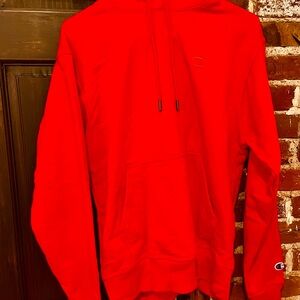Champion Red Sweatshirt Cozy Fleece Hoodie